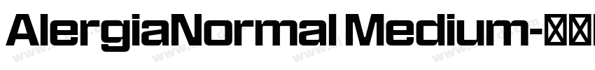 AlergiaNormal Medium字体转换